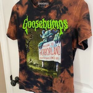 Goosebumps Tie-Dye T-Shirt - Black and Brown men’s small